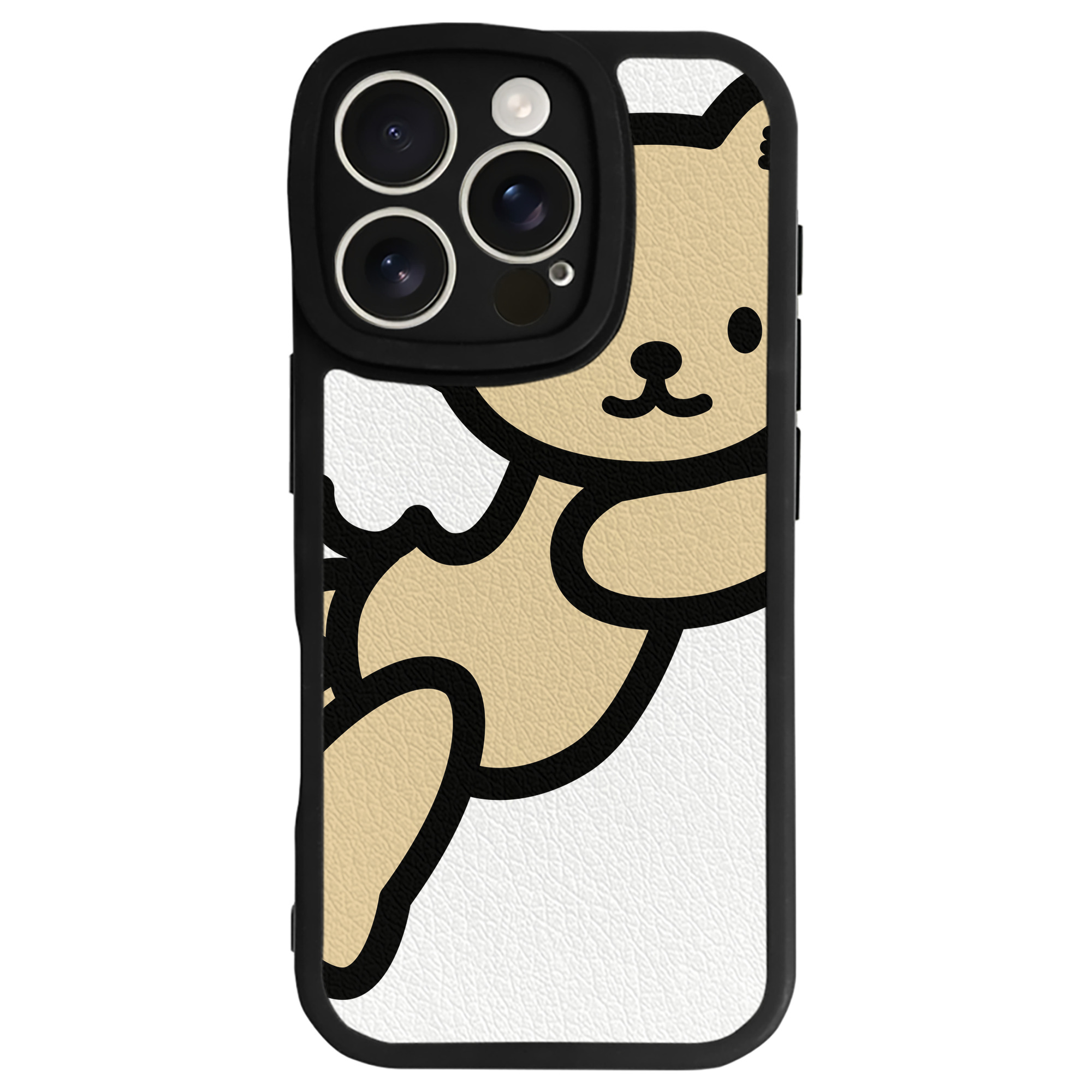 （画像用） Hello Kitty ハローキティ 【iPhone 16シリーズ対応】シリコンスマホケース（レザー調） 材質：シリコン